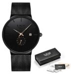 Men's Watches Top Brand Luxury Quartz Watch Men Casual Slim Mesh Steel Strap Waterproof Sport Watch