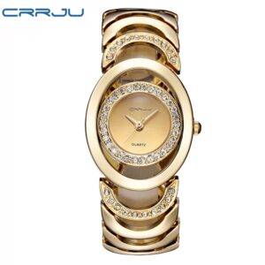 Gold Watch Luxury Rhinestone for Women, an elegant and glamorous wristwatch