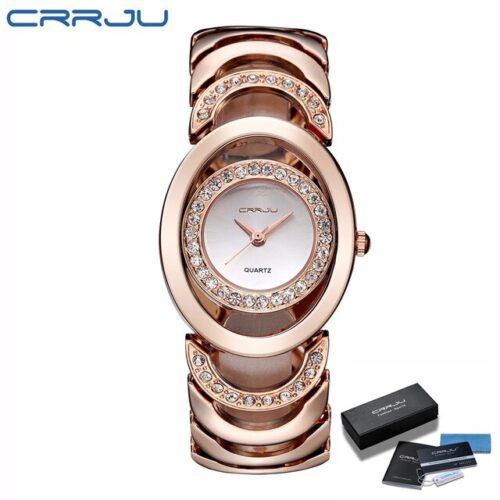 Gold Watch Luxury Rhinestone for Women, an elegant and glamorous wristwatch