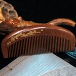 Gold-silk-sandalwood-comb-crescent-16cm-electrostatic-comb-curly-wood-comb-gifts-for-family-and-friends-1