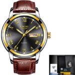 Men Stainless Steel Gold Strap Waterproof Wrist Watches Simple and beautiful