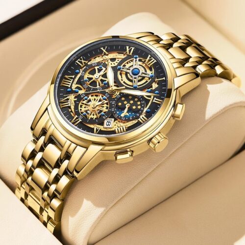 Men's Watch with Mineral Glass - Scratch Resistant, a durable and stylish timepiece.