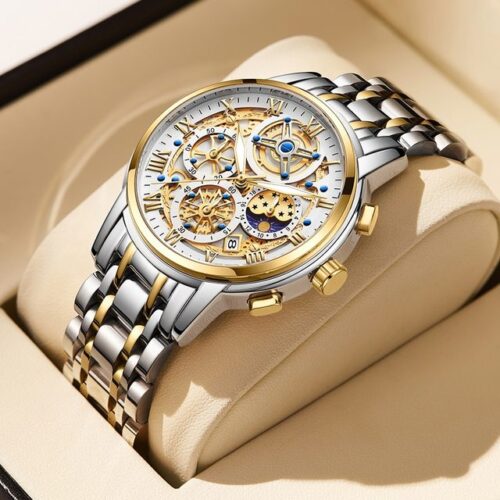 Men's Watch with Mineral Glass - Scratch Resistant, a durable and stylish timepiece.