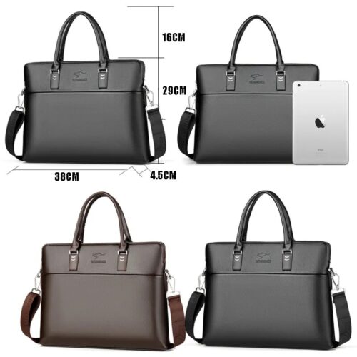 Men's PU leather vintage shoulder bag, a classic and stylish accessory for everyday use