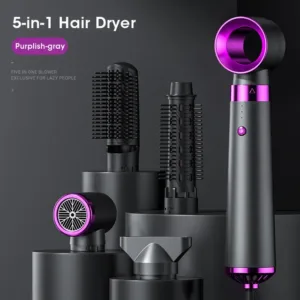 Multifunctional electric hair dryer hot air brush for efficient hair styling