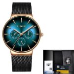 Men’s Watches Top Brand Luxury Quartz Watch Waterproof Ultra-Thin Wristwatch for Men