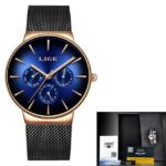 Men’s Watches Top Brand Luxury Quartz Watch Waterproof Ultra-Thin Wristwatch for Men