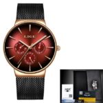 Men’s Watches Top Brand Luxury Quartz Watch Waterproof Ultra-Thin Wristwatch for Men