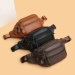 Real-Genuine-Leather-Men-s-Waist-Bag-Cowhide-Male-Zipper-Fanny-Pack-for-Site-Workers-Travel-2