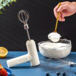 Wireless Electric Food Mixer Portable 3 Speeds Egg Beater Baking Dough Cake Cream Mixer Kitchen Tools