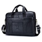 Genuine Leather Men's Briefcase Design Postman Male Handbags Vintage Business Computer Bag Fashion Messenger Shoulder Bag