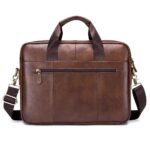Genuine Leather Men's Briefcase Design Postman Male Handbags Vintage Business Computer Bag Fashion Messenger Shoulder Bag