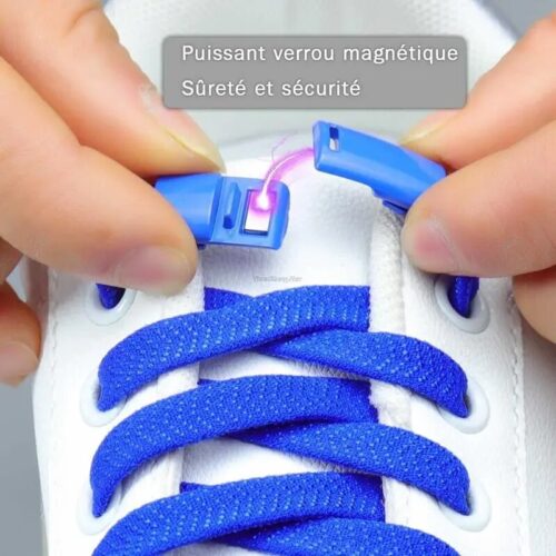 Stylish and Convenient No-Tie Laces with Magnetic Clasps.