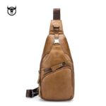 Leather Bag for Men Single Shoulder crossbody Messenger Bag