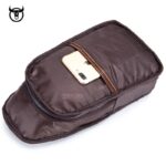 Men Messenger Bag Genuine Leather Men's Fashion Casual Crossbody Messenger Bag