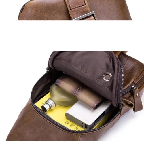 Men Bag Cross Body Genuine Leather Messenger Bag