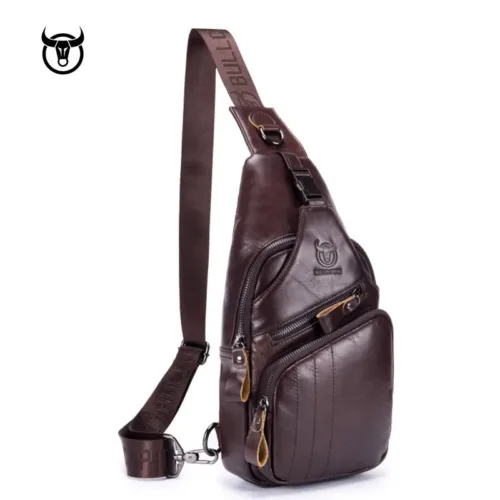 Men Bag Cross Body Genuine Leather Messenger Bag