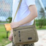 Good Quality Men Travel Bag Canvas Casual Men Shoulder Crossbody Outdoor Bags Men Travel School Bag