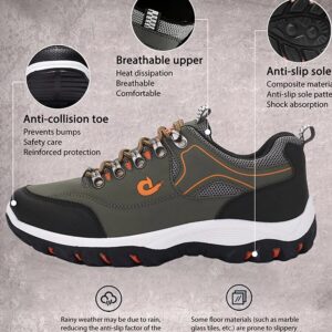 Hiking shoes with anti-slip technology, designed for secure footing on various terrains.