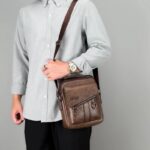 Men's Crossbody Men Shoulder Bags Zippers Handbags Large Capacity Artificial Leather Bag For Male Messenger Tote Bags