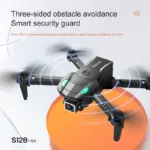 Mini Drone 4K HD Camera Three-sided Obstacle Avoidance Air Pressure Fixed Height Professional Foldable Quadcopter S128
