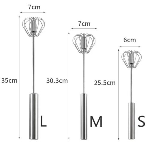 Efficient Handheld Kitchen Tool for Whisking and Mixing Eggs and Batters.