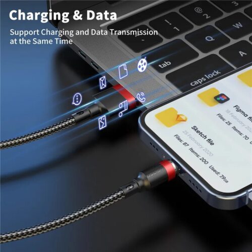 3A Fast Charging USB Cable - Versatile and Efficient Micro Type C Connector.