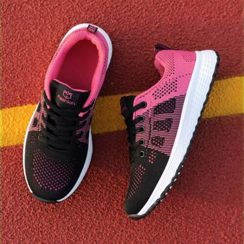 A pair of stylish women's sneakers, designed for both fashion and comfort.