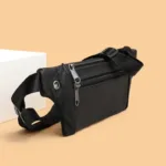 Genuine Leather Waist Bag Men Chest Pack Ultrathin Belt Bag Men Chain Waist Bags for Phone Pouch Sports Bag