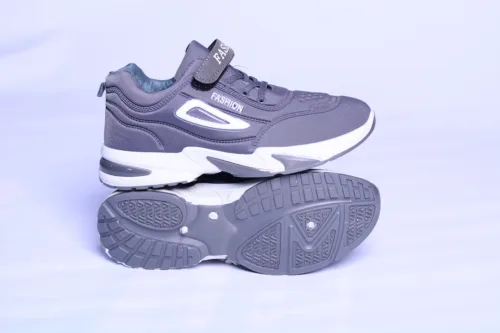 Image of Unisex Bubble Space Sneakers, a futuristic footwear design combining laces and Velcro for a versatile and stylish look, suitable for all genders.