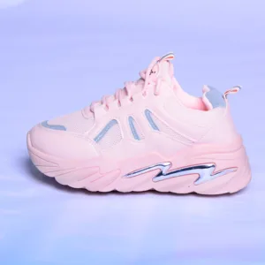 Latest Ladies' Sneakers in Pink, White, and Black with Sky Lighting Designs – Perfect for Running, Walking, Jogging, and Gym. 2023's Best Rate, Buy Online on Shoppkey!