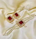 Hand Made Gold Platted Choker Set (3)