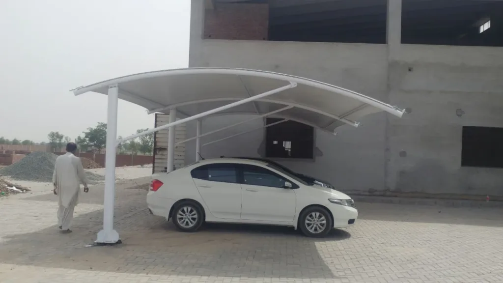 Looking for an affordable car parking shed in Pakistan? Look no further! We offer the best car parking shed prices without compromising on quality. Whether you need to protect your vehicle from the scorching sun or heavy rain, our tensile fabric sheds are the perfect solution.