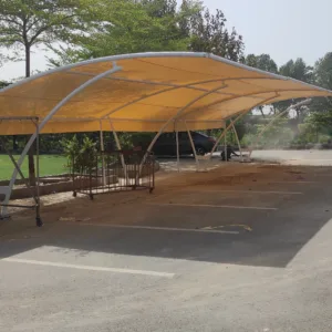 Car Parking Shade Solutions In Faisalabad Discover the modern solution for car parking with our elegant tensile fabric car parking shed. Offering functionality and style, our innovative design provides shelter and protection for your vehicle while adding a touch of sophistication to any environment.