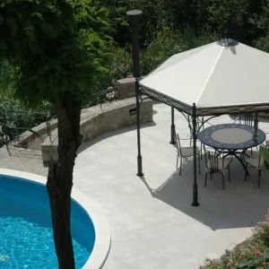 Transform your outdoor space with our stunning Garden Gazebo featuring Tensile Fabric Top Finish. Enjoy the perfect blend of style and functionality as you relax or entertain in your garden sanctuary.