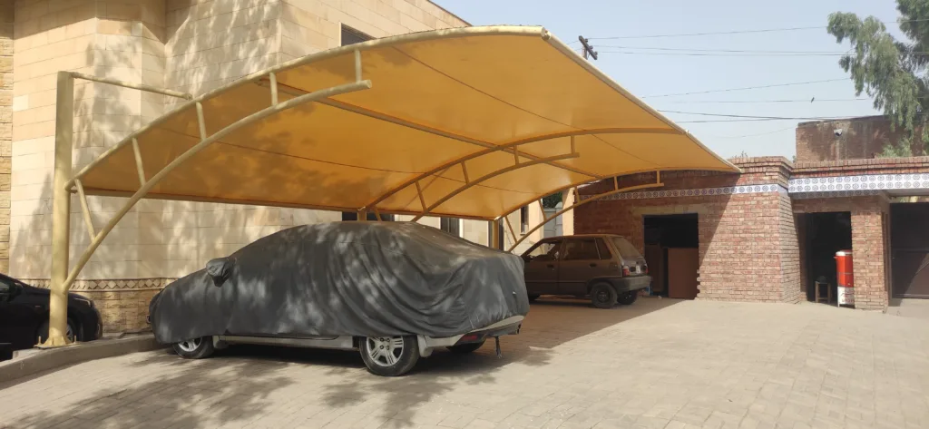 Shield your vehicle with our Heavy Duty Car Parking Shade. Crafted for durability and reliability, this robust tensile fabric shed provides ample protection against the elements, ensuring your car stays safe and secure. With its sturdy construction and spacious design.